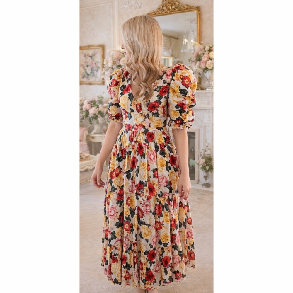 NWT- Buddy Love Floral Puff Sleeve Dress